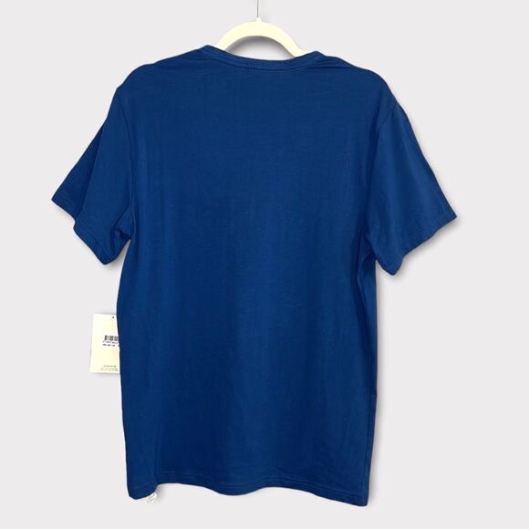 Calvin Klein Men’s Sleepwear Blue Short Sleeve Logo Tee Size Small - Picture 2 of 9